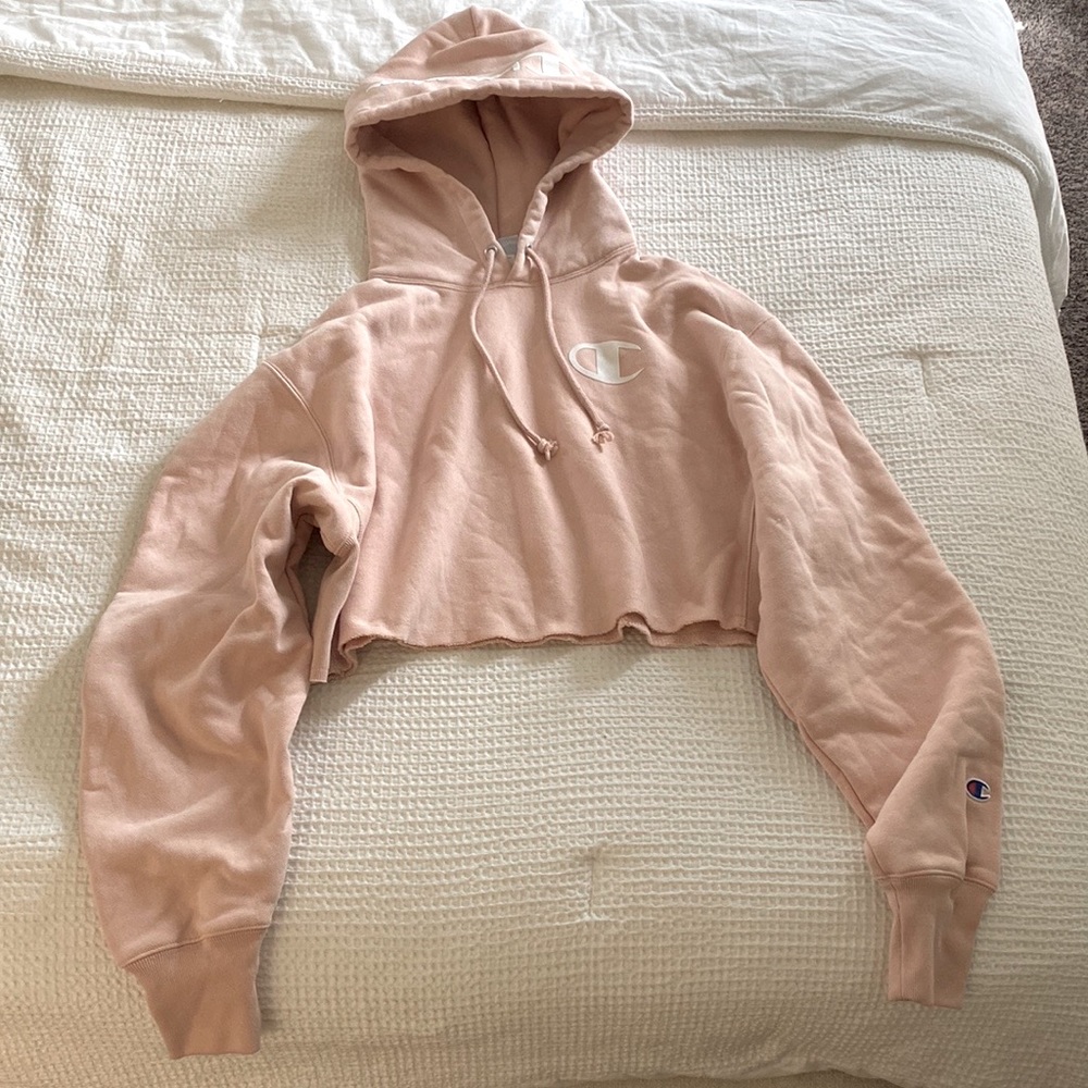 Champion Cropped Reverse Weave Hoodie